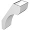 Ekena Millwork 6-in. W x 12-in. D x 20-in. H Legacy Architectural Grade PVC Knee Brace BRCP06X12X20LEC - alternate 3